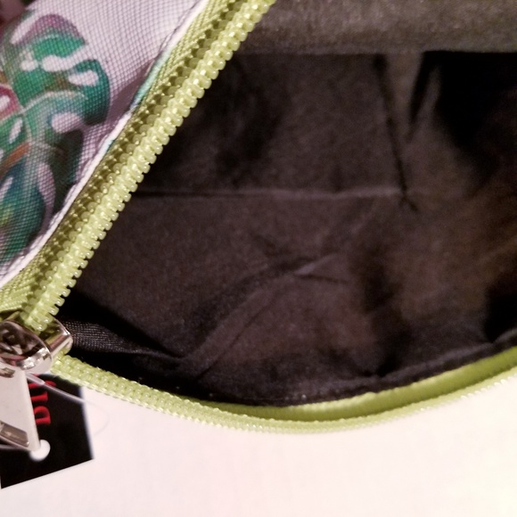 NEW Tropical Monstera Leaves Canvas Pouch - Picture 3 of 3